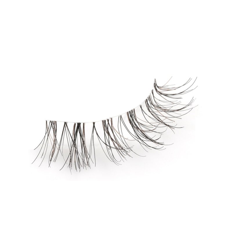 clear band human hair lashes strip