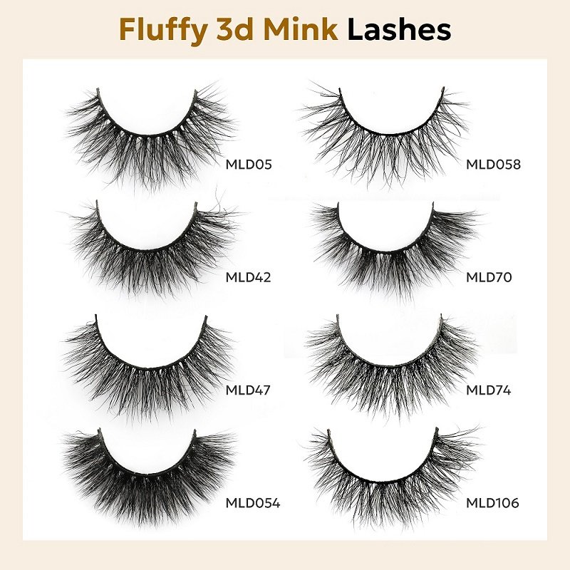 Fluffy mink lashes