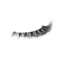 6-13mm natural volume mink lashes strip side view
