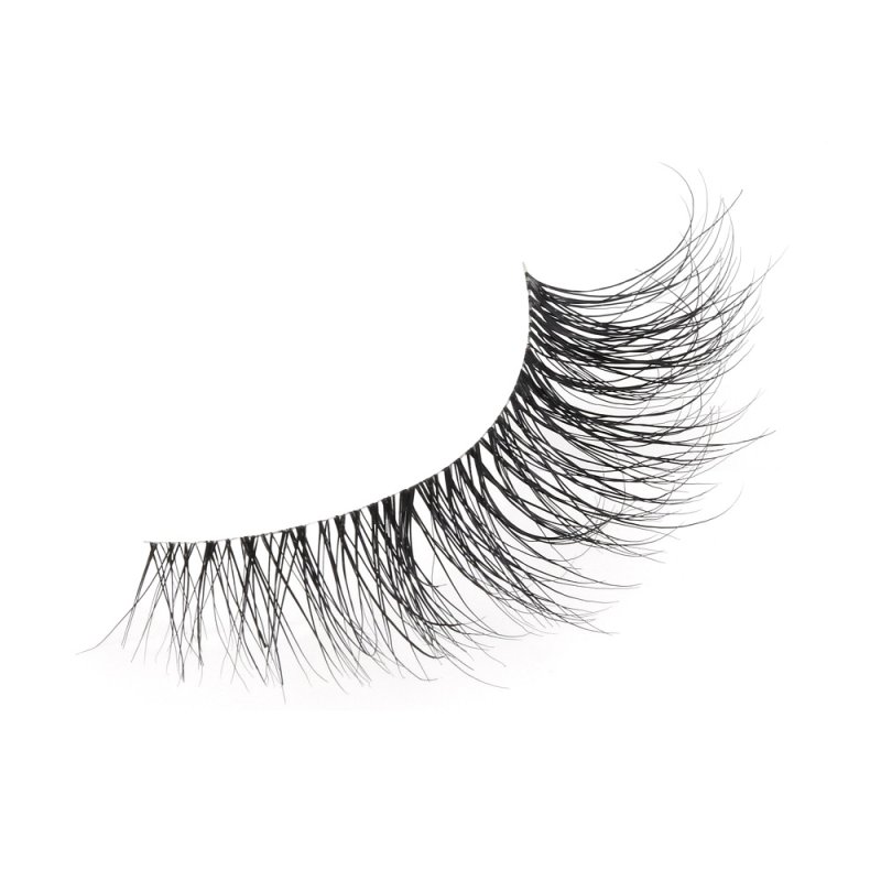 Natural mink cat eye strip lashes