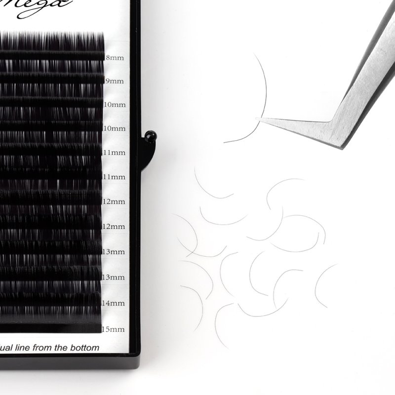 m curl volume eyelash extension tray