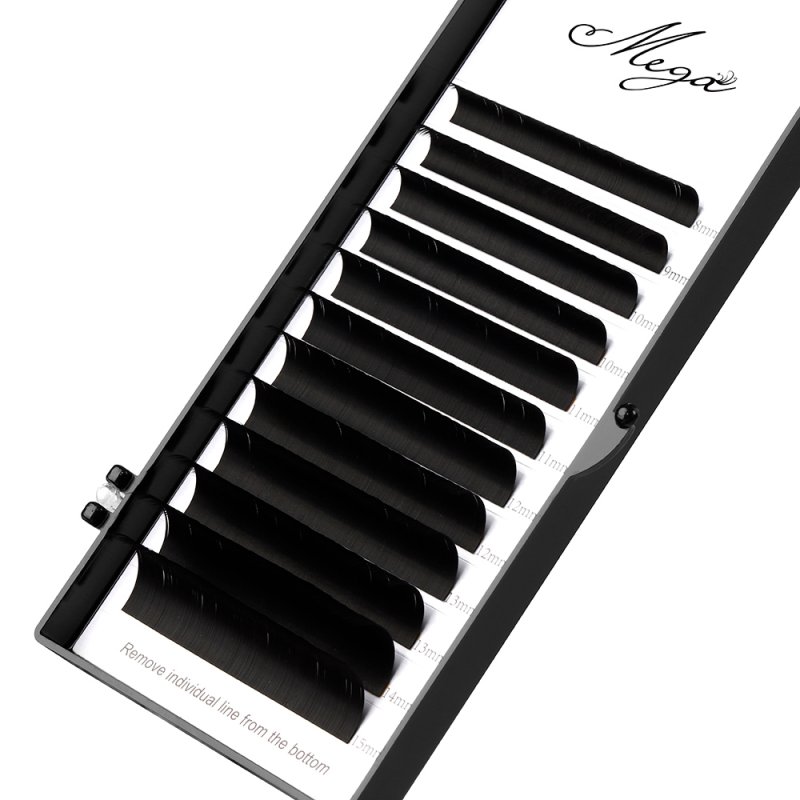 D curl flat lash tray