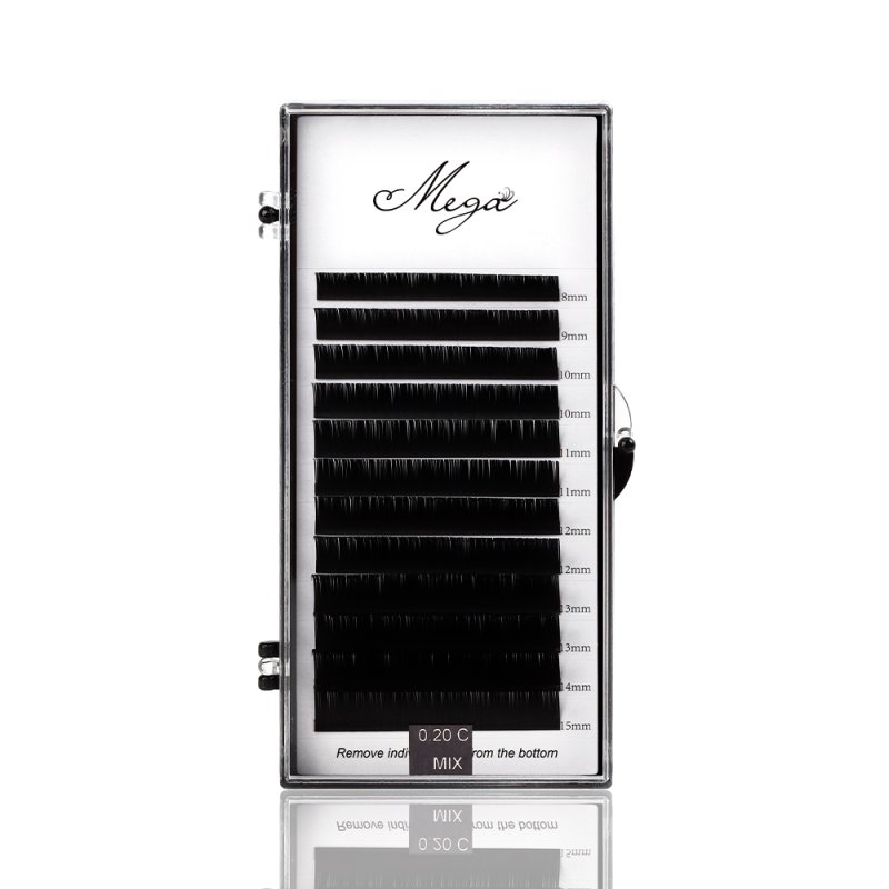 c curl flat lash trays