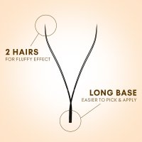 yy lashes fan detail