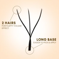 double tip w lashes fan detail