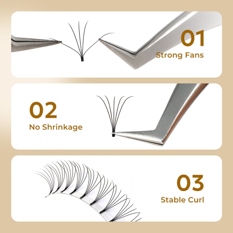 long stem premade fans lashes advantage