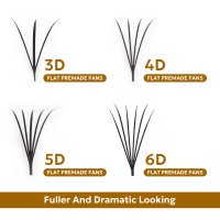 3D 4D 5D 6D flat premade lash fans