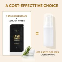 Lash Shampoo Concentrate Usage Instructions