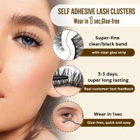 pre glued eyelashes feature