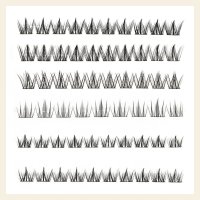 manga style diy cluster lash extensions