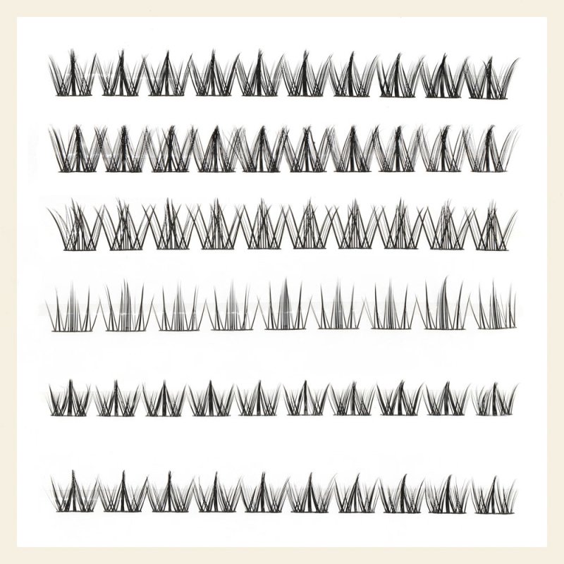 manga style diy cluster lash extensions