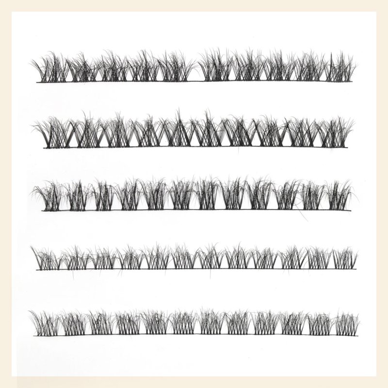 fluffy style diy cluster lash extensions