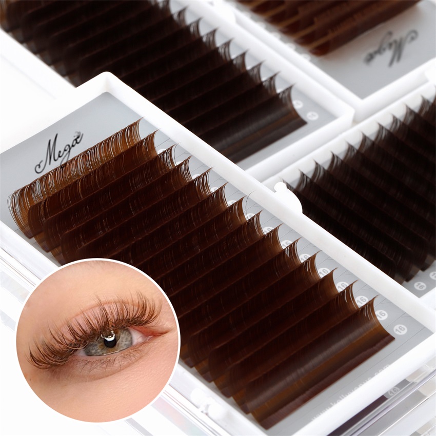 brown lash trays
