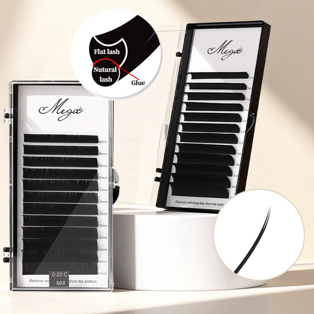 what are flat lash extension tray banner